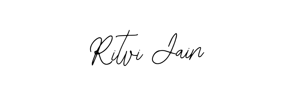 How to make Ritvi Jain name signature. Use Bearetta-2O07w style for creating short signs online. This is the latest handwritten sign. Ritvi Jain signature style 12 images and pictures png