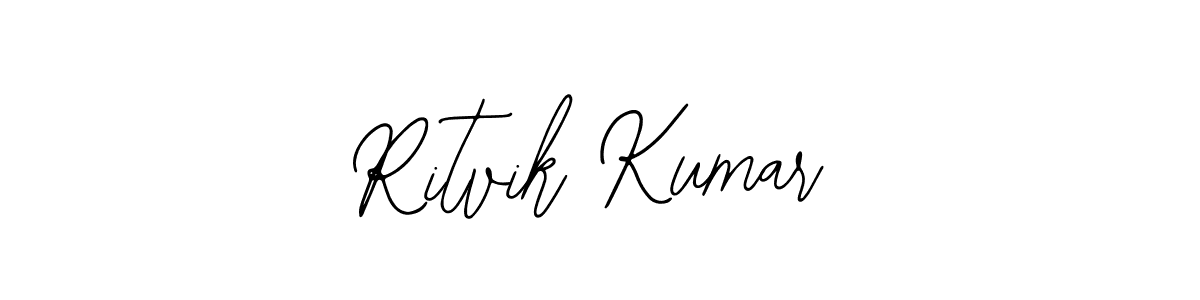 Design your own signature with our free online signature maker. With this signature software, you can create a handwritten (Bearetta-2O07w) signature for name Ritvik Kumar. Ritvik Kumar signature style 12 images and pictures png