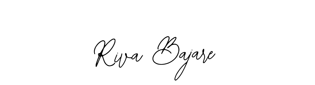 Use a signature maker to create a handwritten signature online. With this signature software, you can design (Bearetta-2O07w) your own signature for name Riva Bajare. Riva Bajare signature style 12 images and pictures png