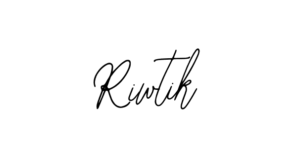 Design your own signature with our free online signature maker. With this signature software, you can create a handwritten (Bearetta-2O07w) signature for name Riwtik. Riwtik signature style 12 images and pictures png