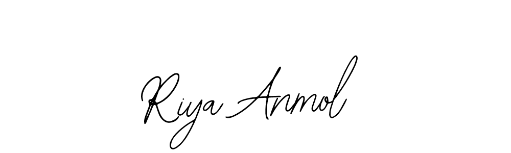 Use a signature maker to create a handwritten signature online. With this signature software, you can design (Bearetta-2O07w) your own signature for name Riya Anmol. Riya Anmol signature style 12 images and pictures png