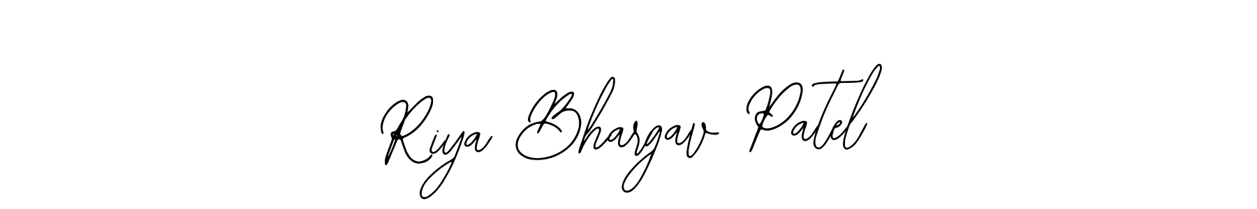 Also You can easily find your signature by using the search form. We will create Riya Bhargav Patel name handwritten signature images for you free of cost using Bearetta-2O07w sign style. Riya Bhargav Patel signature style 12 images and pictures png