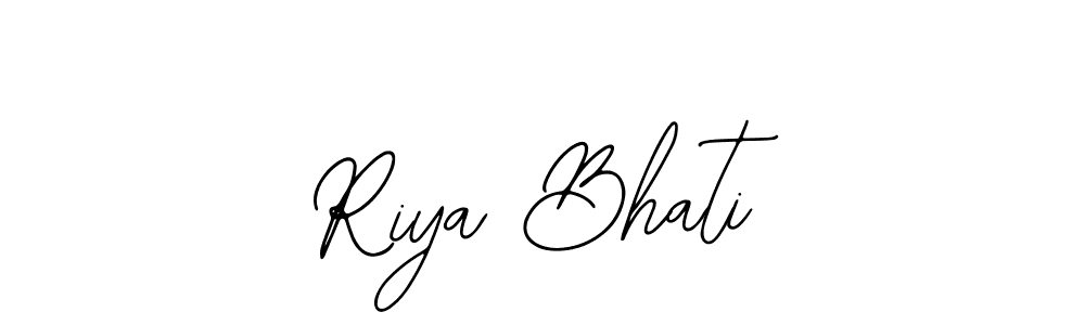 Riya Bhati stylish signature style. Best Handwritten Sign (Bearetta-2O07w) for my name. Handwritten Signature Collection Ideas for my name Riya Bhati. Riya Bhati signature style 12 images and pictures png