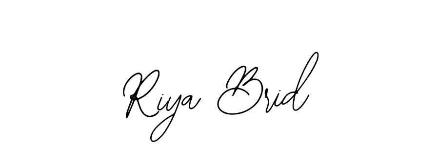 Use a signature maker to create a handwritten signature online. With this signature software, you can design (Bearetta-2O07w) your own signature for name Riya Brid. Riya Brid signature style 12 images and pictures png