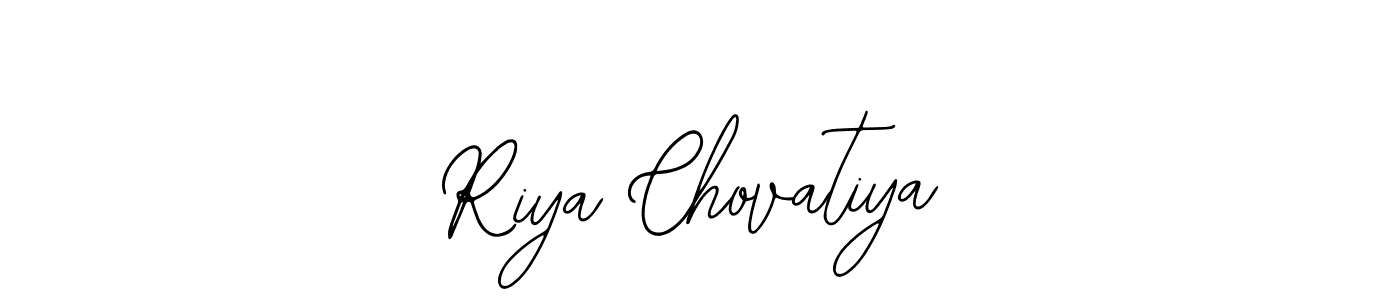Design your own signature with our free online signature maker. With this signature software, you can create a handwritten (Bearetta-2O07w) signature for name Riya Chovatiya. Riya Chovatiya signature style 12 images and pictures png