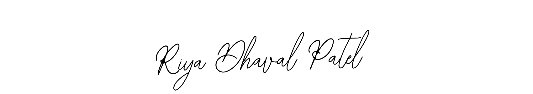 Bearetta-2O07w is a professional signature style that is perfect for those who want to add a touch of class to their signature. It is also a great choice for those who want to make their signature more unique. Get Riya Dhaval Patel name to fancy signature for free. Riya Dhaval Patel signature style 12 images and pictures png