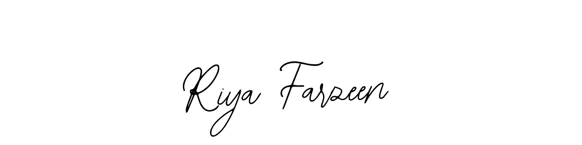 How to make Riya Farzeen signature? Bearetta-2O07w is a professional autograph style. Create handwritten signature for Riya Farzeen name. Riya Farzeen signature style 12 images and pictures png