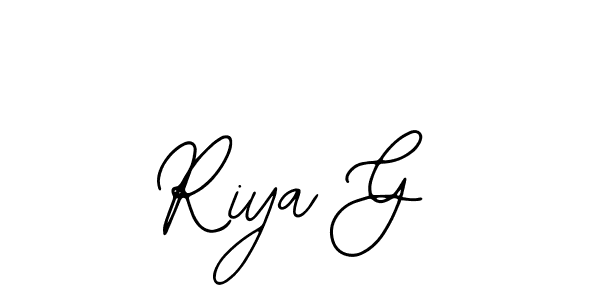 You can use this online signature creator to create a handwritten signature for the name Riya G. This is the best online autograph maker. Riya G signature style 12 images and pictures png