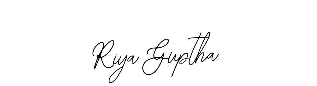 Make a beautiful signature design for name Riya Guptha. With this signature (Bearetta-2O07w) style, you can create a handwritten signature for free. Riya Guptha signature style 12 images and pictures png