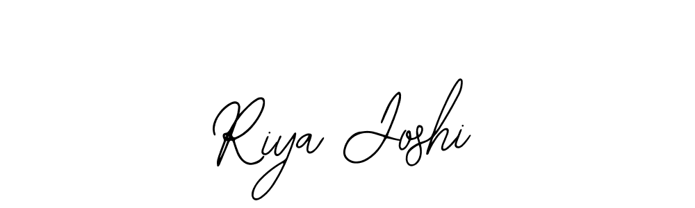 You should practise on your own different ways (Bearetta-2O07w) to write your name (Riya Joshi) in signature. don't let someone else do it for you. Riya Joshi signature style 12 images and pictures png