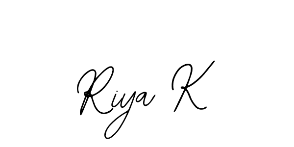 You can use this online signature creator to create a handwritten signature for the name Riya K. This is the best online autograph maker. Riya K signature style 12 images and pictures png