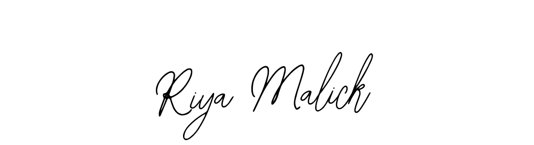 You should practise on your own different ways (Bearetta-2O07w) to write your name (Riya Malick) in signature. don't let someone else do it for you. Riya Malick signature style 12 images and pictures png