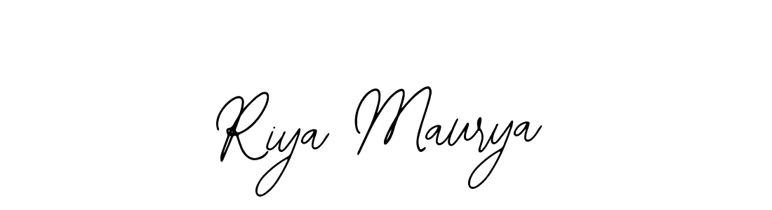 Design your own signature with our free online signature maker. With this signature software, you can create a handwritten (Bearetta-2O07w) signature for name Riya Maurya. Riya Maurya signature style 12 images and pictures png