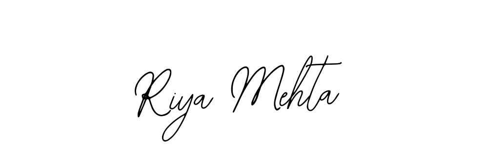 Also You can easily find your signature by using the search form. We will create Riya Mehta name handwritten signature images for you free of cost using Bearetta-2O07w sign style. Riya Mehta signature style 12 images and pictures png