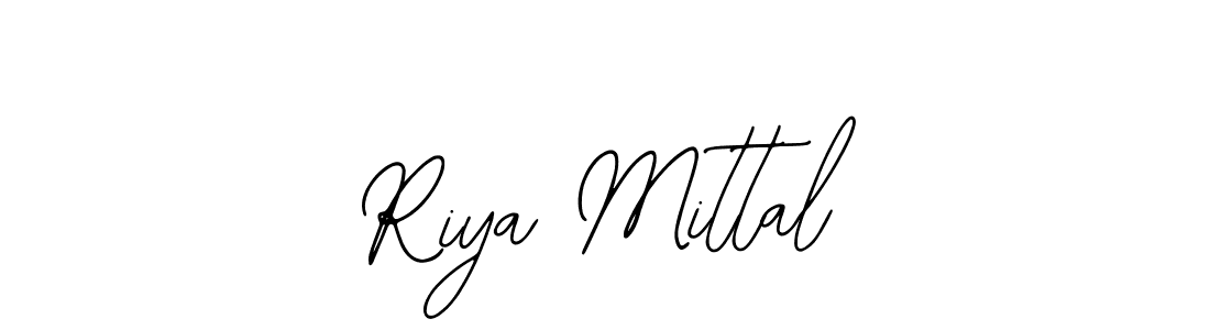 Bearetta-2O07w is a professional signature style that is perfect for those who want to add a touch of class to their signature. It is also a great choice for those who want to make their signature more unique. Get Riya Mittal name to fancy signature for free. Riya Mittal signature style 12 images and pictures png