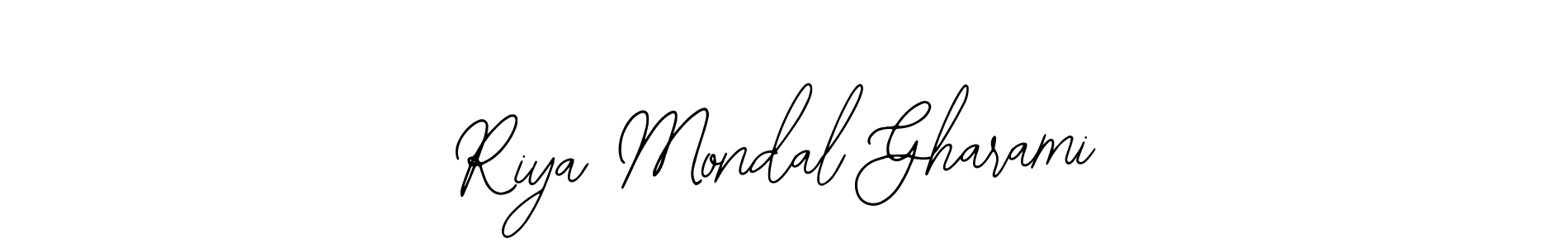 Create a beautiful signature design for name Riya Mondal Gharami. With this signature (Bearetta-2O07w) fonts, you can make a handwritten signature for free. Riya Mondal Gharami signature style 12 images and pictures png