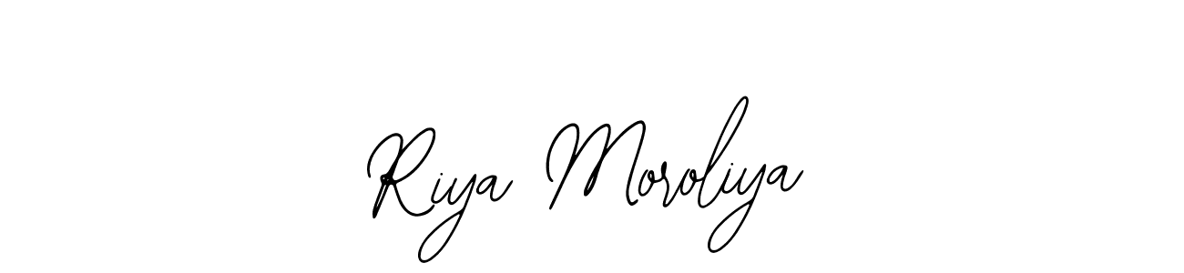 Design your own signature with our free online signature maker. With this signature software, you can create a handwritten (Bearetta-2O07w) signature for name Riya Moroliya. Riya Moroliya signature style 12 images and pictures png
