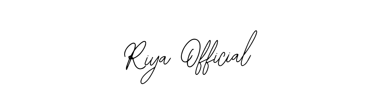 How to make Riya Official signature? Bearetta-2O07w is a professional autograph style. Create handwritten signature for Riya Official name. Riya Official signature style 12 images and pictures png