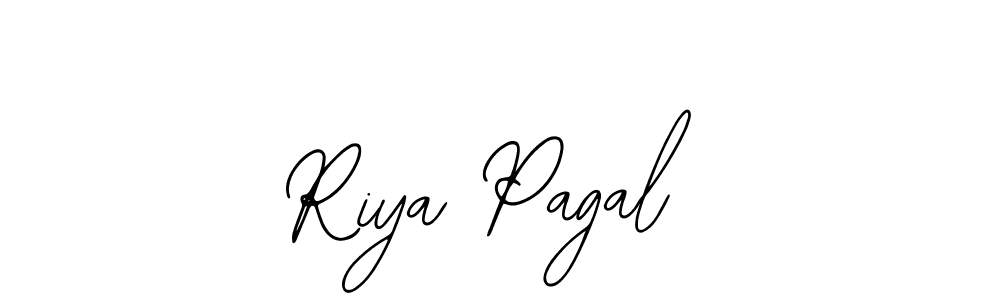 Bearetta-2O07w is a professional signature style that is perfect for those who want to add a touch of class to their signature. It is also a great choice for those who want to make their signature more unique. Get Riya Pagal name to fancy signature for free. Riya Pagal signature style 12 images and pictures png