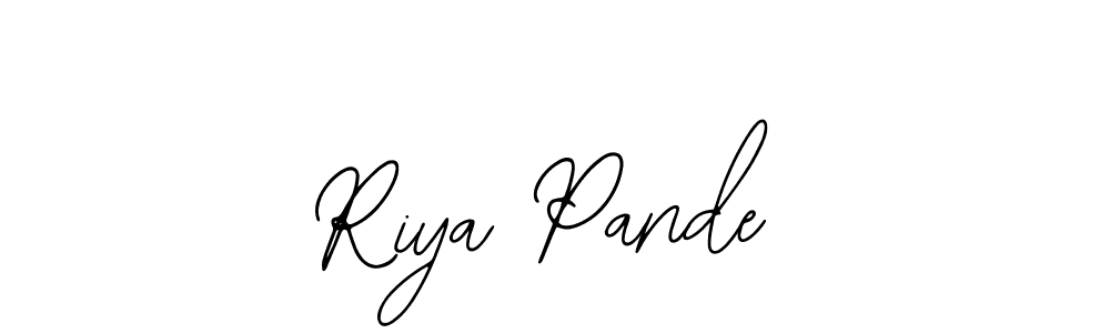 Riya Pande stylish signature style. Best Handwritten Sign (Bearetta-2O07w) for my name. Handwritten Signature Collection Ideas for my name Riya Pande. Riya Pande signature style 12 images and pictures png