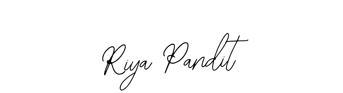 Create a beautiful signature design for name Riya Pandit. With this signature (Bearetta-2O07w) fonts, you can make a handwritten signature for free. Riya Pandit signature style 12 images and pictures png