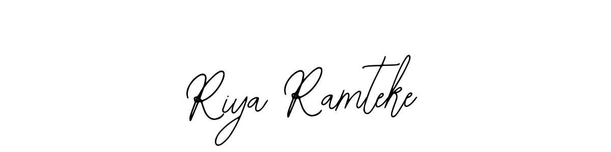 Use a signature maker to create a handwritten signature online. With this signature software, you can design (Bearetta-2O07w) your own signature for name Riya Ramteke. Riya Ramteke signature style 12 images and pictures png