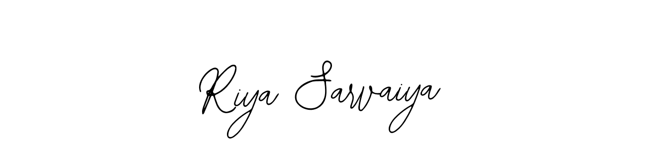 Bearetta-2O07w is a professional signature style that is perfect for those who want to add a touch of class to their signature. It is also a great choice for those who want to make their signature more unique. Get Riya Sarvaiya name to fancy signature for free. Riya Sarvaiya signature style 12 images and pictures png