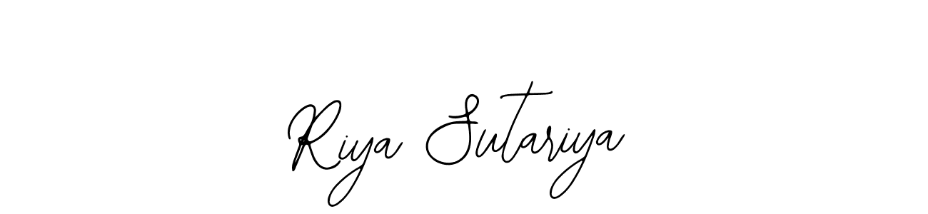 Riya Sutariya stylish signature style. Best Handwritten Sign (Bearetta-2O07w) for my name. Handwritten Signature Collection Ideas for my name Riya Sutariya. Riya Sutariya signature style 12 images and pictures png