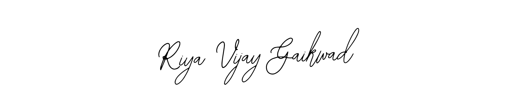 This is the best signature style for the Riya Vijay Gaikwad name. Also you like these signature font (Bearetta-2O07w). Mix name signature. Riya Vijay Gaikwad signature style 12 images and pictures png