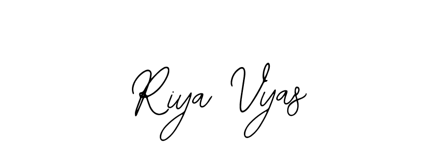 Design your own signature with our free online signature maker. With this signature software, you can create a handwritten (Bearetta-2O07w) signature for name Riya Vyas. Riya Vyas signature style 12 images and pictures png