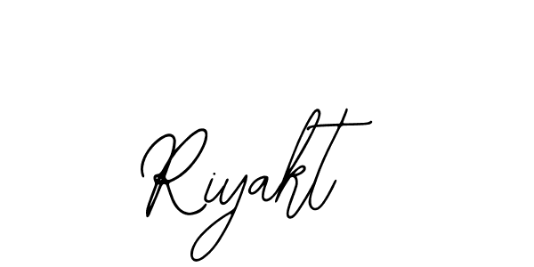 Use a signature maker to create a handwritten signature online. With this signature software, you can design (Bearetta-2O07w) your own signature for name Riyakt. Riyakt signature style 12 images and pictures png