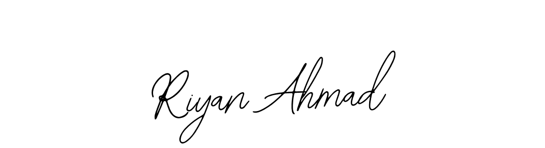 How to make Riyan Ahmad name signature. Use Bearetta-2O07w style for creating short signs online. This is the latest handwritten sign. Riyan Ahmad signature style 12 images and pictures png