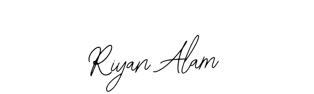 How to make Riyan Alam name signature. Use Bearetta-2O07w style for creating short signs online. This is the latest handwritten sign. Riyan Alam signature style 12 images and pictures png