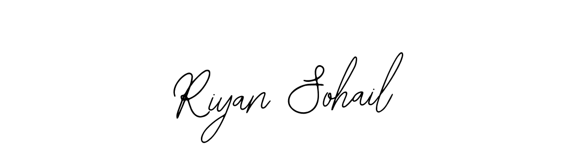 if you are searching for the best signature style for your name Riyan Sohail. so please give up your signature search. here we have designed multiple signature styles  using Bearetta-2O07w. Riyan Sohail signature style 12 images and pictures png