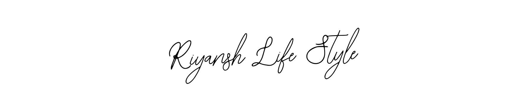 Riyansh Life Style stylish signature style. Best Handwritten Sign (Bearetta-2O07w) for my name. Handwritten Signature Collection Ideas for my name Riyansh Life Style. Riyansh Life Style signature style 12 images and pictures png