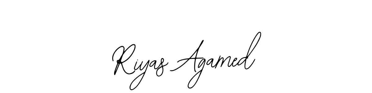 if you are searching for the best signature style for your name Riyas Agamed. so please give up your signature search. here we have designed multiple signature styles  using Bearetta-2O07w. Riyas Agamed signature style 12 images and pictures png