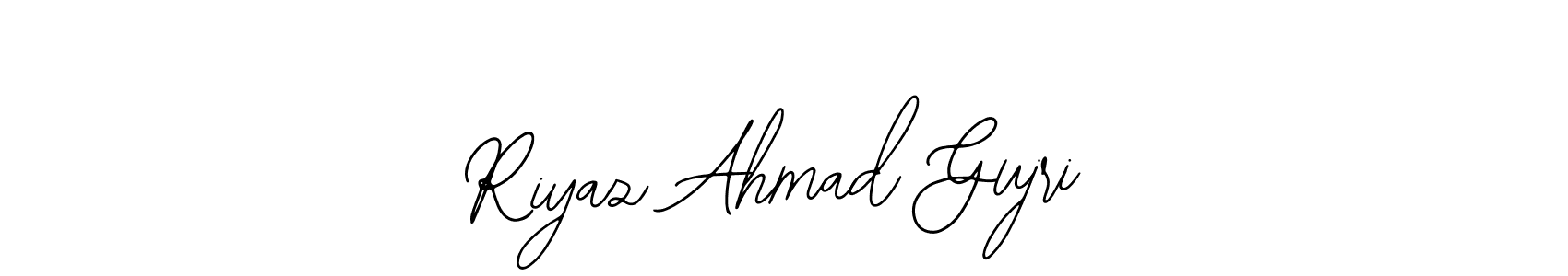 Design your own signature with our free online signature maker. With this signature software, you can create a handwritten (Bearetta-2O07w) signature for name Riyaz Ahmad Gujri. Riyaz Ahmad Gujri signature style 12 images and pictures png