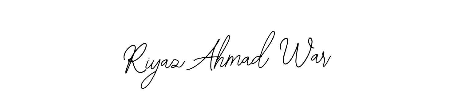 Also You can easily find your signature by using the search form. We will create Riyaz Ahmad War name handwritten signature images for you free of cost using Bearetta-2O07w sign style. Riyaz Ahmad War signature style 12 images and pictures png