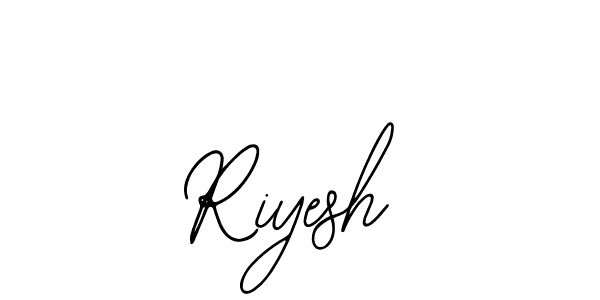 How to make Riyesh name signature. Use Bearetta-2O07w style for creating short signs online. This is the latest handwritten sign. Riyesh signature style 12 images and pictures png