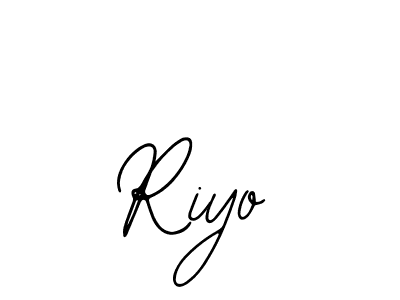 Use a signature maker to create a handwritten signature online. With this signature software, you can design (Bearetta-2O07w) your own signature for name Riyo. Riyo signature style 12 images and pictures png