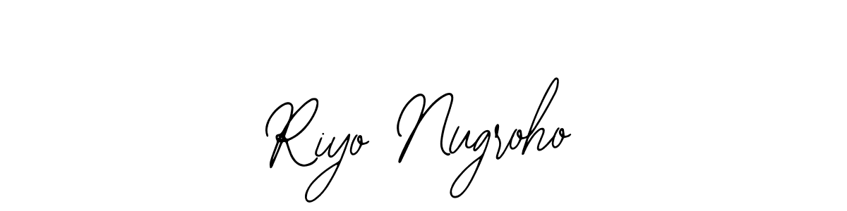 Bearetta-2O07w is a professional signature style that is perfect for those who want to add a touch of class to their signature. It is also a great choice for those who want to make their signature more unique. Get Riyo Nugroho name to fancy signature for free. Riyo Nugroho signature style 12 images and pictures png