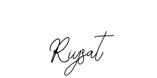 The best way (Bearetta-2O07w) to make a short signature is to pick only two or three words in your name. The name Riysat include a total of six letters. For converting this name. Riysat signature style 12 images and pictures png