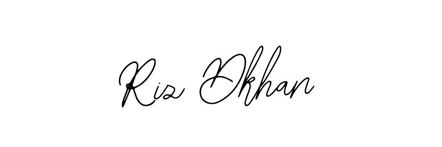 Also You can easily find your signature by using the search form. We will create Riz Dkhan name handwritten signature images for you free of cost using Bearetta-2O07w sign style. Riz Dkhan signature style 12 images and pictures png