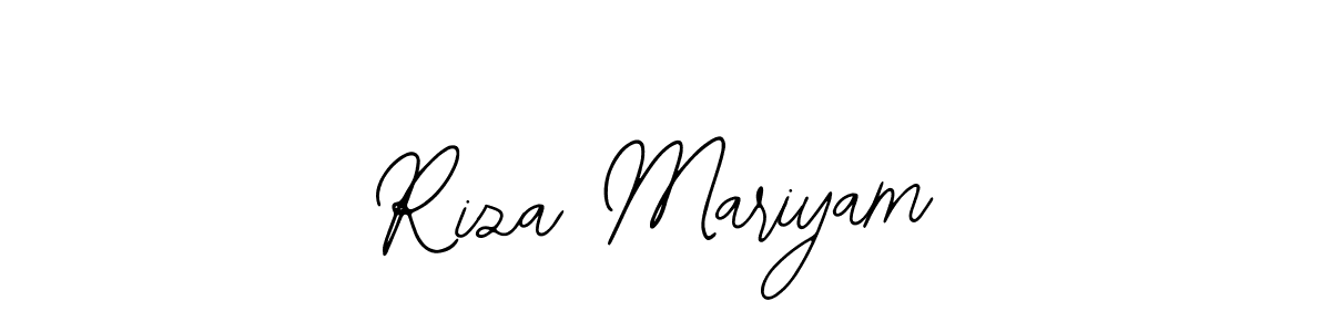 if you are searching for the best signature style for your name Riza Mariyam. so please give up your signature search. here we have designed multiple signature styles  using Bearetta-2O07w. Riza Mariyam signature style 12 images and pictures png