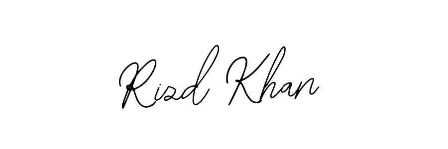 Use a signature maker to create a handwritten signature online. With this signature software, you can design (Bearetta-2O07w) your own signature for name Rizd Khan. Rizd Khan signature style 12 images and pictures png
