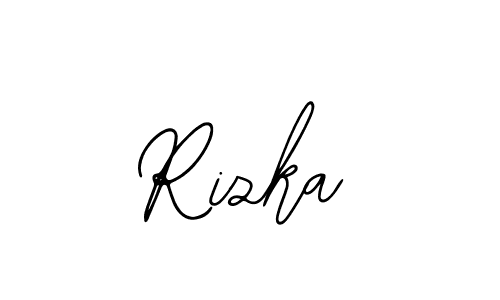 How to make Rizka signature? Bearetta-2O07w is a professional autograph style. Create handwritten signature for Rizka name. Rizka signature style 12 images and pictures png