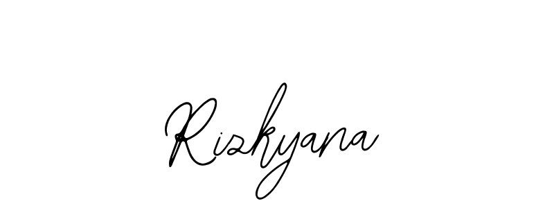 You should practise on your own different ways (Bearetta-2O07w) to write your name (Rizkyana) in signature. don't let someone else do it for you. Rizkyana signature style 12 images and pictures png