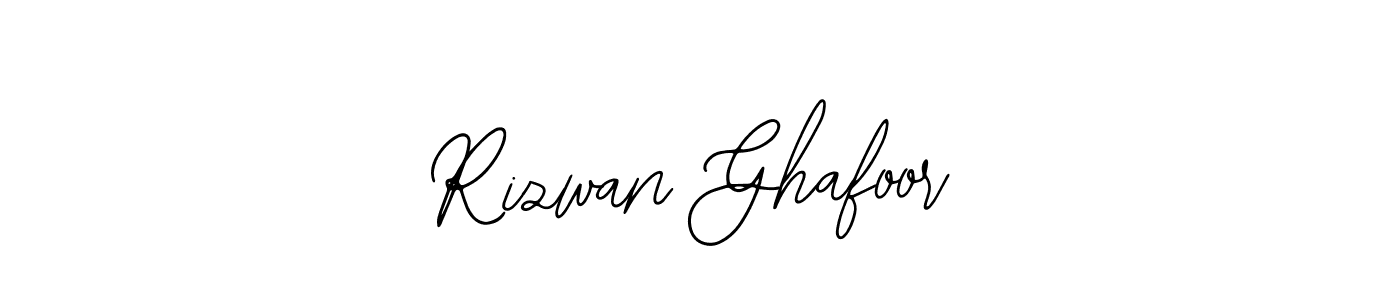 Use a signature maker to create a handwritten signature online. With this signature software, you can design (Bearetta-2O07w) your own signature for name Rizwan Ghafoor. Rizwan Ghafoor signature style 12 images and pictures png