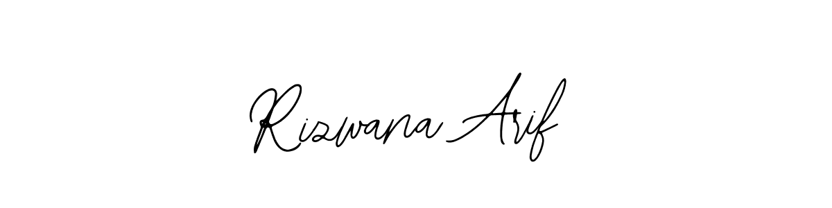 The best way (Bearetta-2O07w) to make a short signature is to pick only two or three words in your name. The name Rizwana Arif include a total of six letters. For converting this name. Rizwana Arif signature style 12 images and pictures png