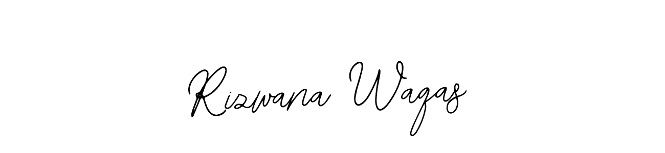 How to make Rizwana Waqas name signature. Use Bearetta-2O07w style for creating short signs online. This is the latest handwritten sign. Rizwana Waqas signature style 12 images and pictures png